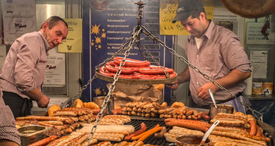 فروش سوسیس در آلمان
