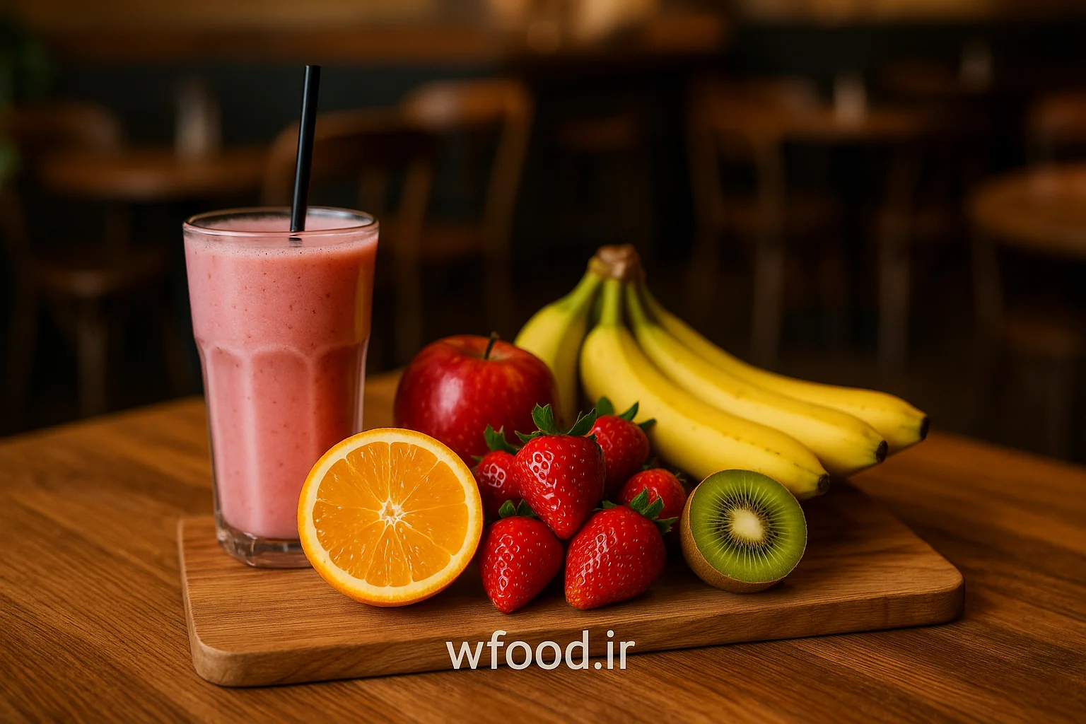 استفاده از میوه‌های تازه در کافی شاپ برای تهیه نوشیدنی‌ها و دسرهای سالم و متنوع، ایجاد تجربه‌ای جذاب برای مشتریان و افزایش کیفیت منوی کافه
